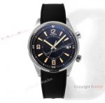 Swiss Grade One Jaeger-LeCoultre Polaris Date Cal.9015 Watch Black Rubber Strap